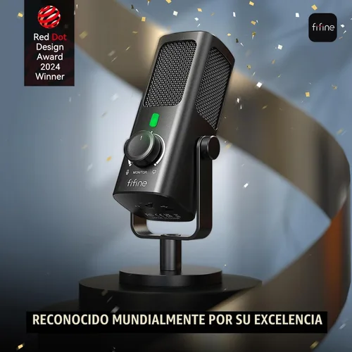 Vista 2 de FIFINE AmpliTank PROFILE3 Micrófono de condensador USB para podcast