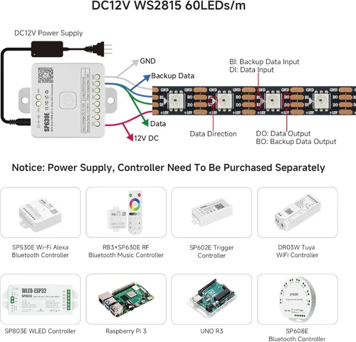 Vista 3 de WS2815ALL Negro Pcb