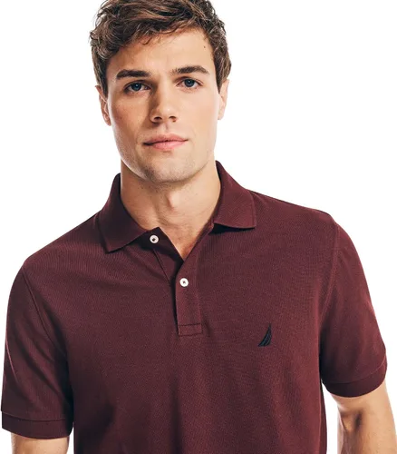 Vista 126 de Nautica playera polo clásica de mangas cortas, color sólido, para hombre