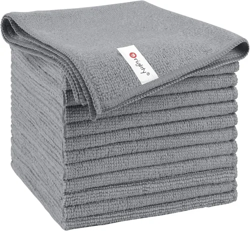 Vista 28 de Orighty Paño de Limpieza de Microfibra Negro, Paquete de 150 Unidades de Suministros de Limpieza Altamente Absorbentes, Trapos de Limpieza de Cocina