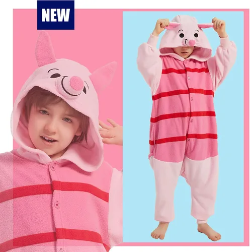 Vista 2 de SWEETXIN Adult Kid Unisex Onesie Pajamas Halloween Christmas Sleepwear Jumpsuit Cosplay Costume Suit for Women and Men
