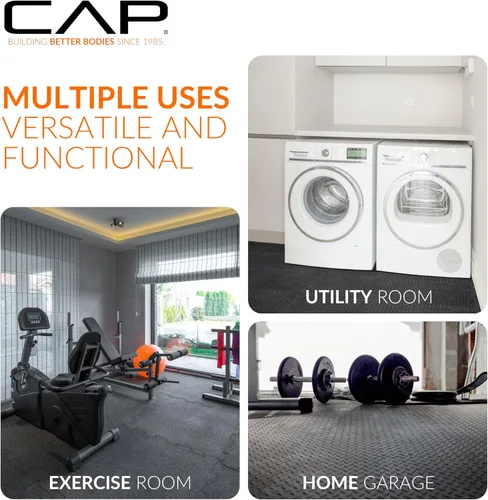 Vista 27 de CAP Puzzle Exercise Mats 1/2” Thick EVA Interlocking Foam Tiles for Home Gym Flooring Multiple Options