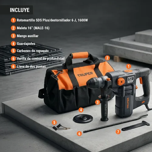 Vista 9 de Rotomartillo electropneumática SDS plus 5.0 Joules