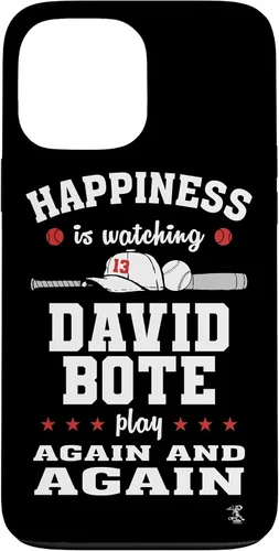 Vista 23 de iPhone 16 David Bote Happiness is Watching Gameday Case