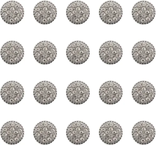 Vista 7 de Jerler 10 piezas de botones de diamantes de imitación de perlas adornos de cristal coser en botones de ropa