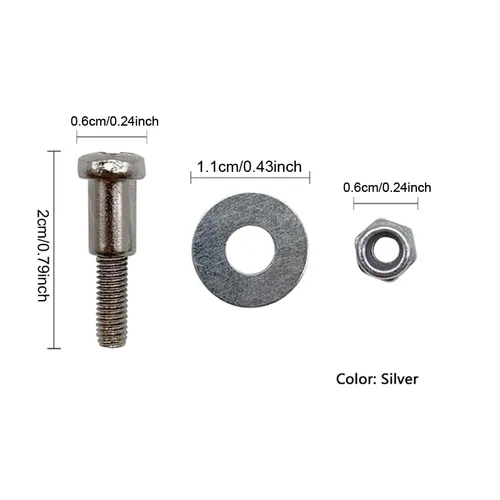 Vista 3 de Paquete de 2 cortapelos de palanca de ajuste, perno de tornillo de arandela, tuercas de repuesto ajustables, accesorios de montaje para WAHL Magic