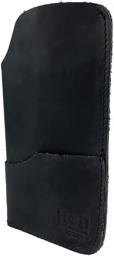 Vista 5 de Hide & Drink, Funda rústica para lentes de sol y cartera hecha a mano de cuero de grano completo