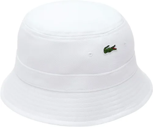 Vista 7 de Lacoste Sombrero de pescador de piqué de cocodrilo sólido para hombre, Baya Negro
