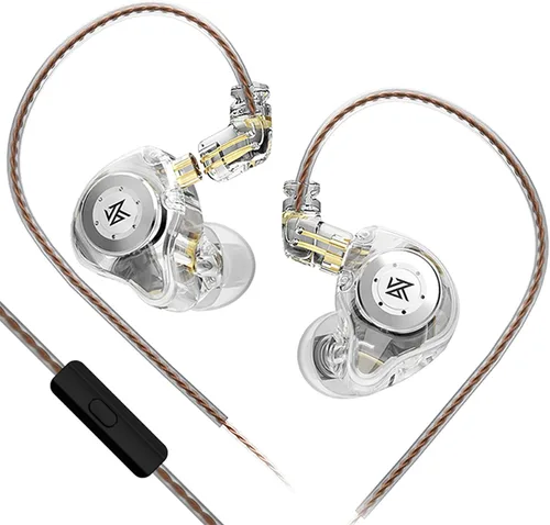 Vista 54 de KZ Castor - Auriculares intrauditivos, sonido de graves mejorado HiFi, IEMs aislantes de ruido ajustables, auriculares con cable de doble