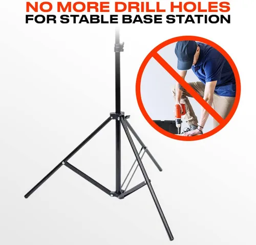 Vista 2 de Skywin VR Tripod Stand HTC Vive Compatible Sensor Stand and Base Station for Vive Sensors or Oculus Rift Constellation (2-Pack)