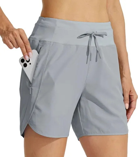 Vista 16 de Willit - Pantalones cortos deportivos de mujer para correr, 5 pulgadas, de secado rápido, para entrenamiento, senderismo, cintura alta, activos
