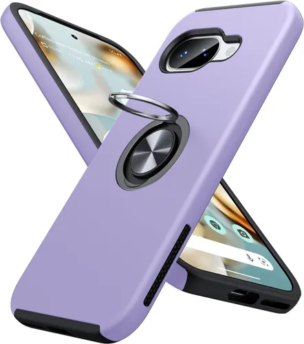 Vista 64 de JAME Funda delgada para Google Pixel 7 Pro, soporte de anillo a prueba de Azul