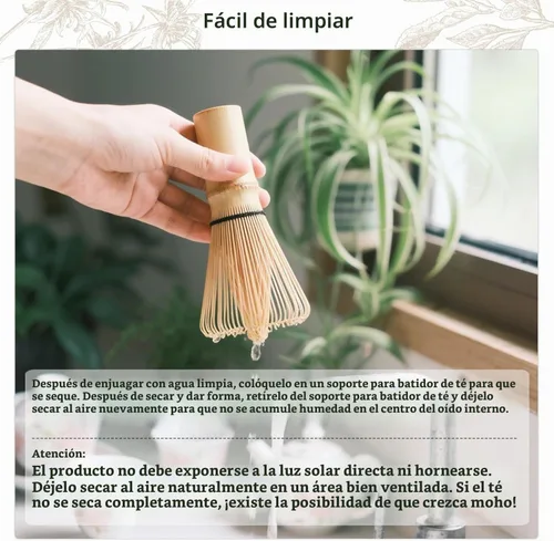 Vista 7 de Juego de batidor de matcha verde, 5 piezas, batidor y tazón de matcha (Chawan) con cuchara de matcha y tamizador, kit de matcha para ceremonia