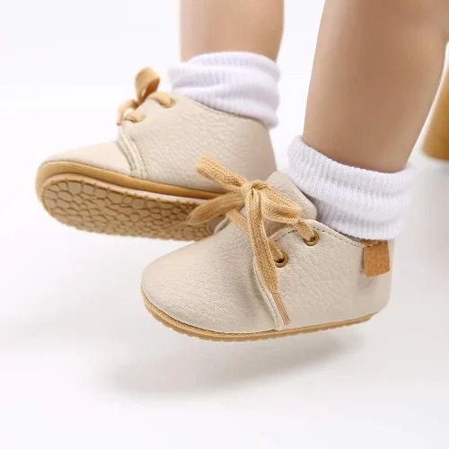 Vista 2 de Meckior Botar para aprender a caminar unisex, para niños y niñas, recién nacidos, terciopelo, suela de goma, zapatos antideslizantes