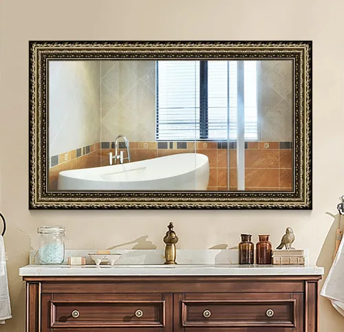 Vista 12 de Espejo de pared de baño, espejos de baño para pared, rectangular, moderno, espejo de pared para baño, colgante vertical u horizontal, para sala