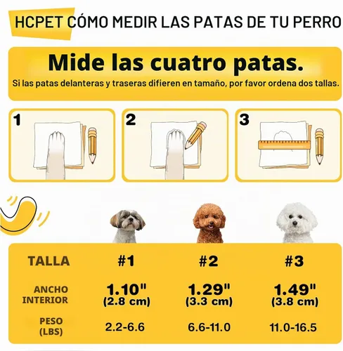 Vista 2 de Zapatos para perros pequeños, botas y protectores de patas para pavimento caliente, nieve de invierno, botas antideslizantes para suelos de madera