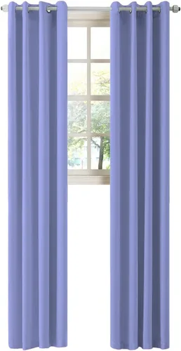 Vista 33 de LA PALMA Cortinas opacas con aislamiento térmico y ojales, para sala de estar, dormitorio, paquete de 2 paneles
