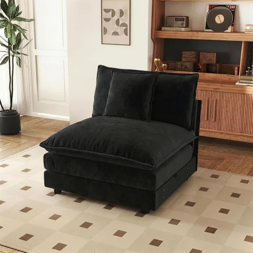 Vista 137 de SoarFlash Sofá modula, de felpilla, posición de en medio, beige