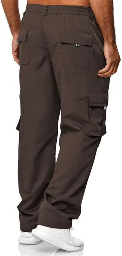 Vista 4 de Pantalones cargo para hombre con bolsillos, pantalones deportivos de algodón para senderismo, casuales, atléticos, deportivos, para exteriores