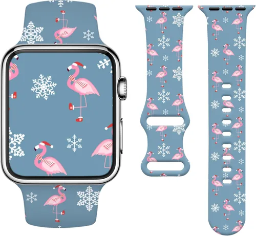 Vista 23 de Holiday Watchband Compatible with Apple Watch 38mm 40mm 41mm 42mm 44mm 45mm 49mm Women Men,Soft Silicone Cute Sport Strap for Apple Watch Ultra