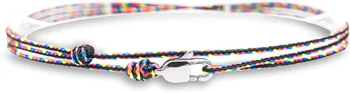 Vista 30 de Made by Nami Surfer Anklet with Snap Hook Clasp Waterproof & Adjustable Thin String Ankle Bracelets for Women and Men Handmade Jewelry for Beach and