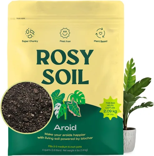 Vista 12 de Rosy Soil Plant Food, fertilizante orgánico para plantas de interior, 4 cuartos de galón Microbially Active Organic Indoor Plant Food, with