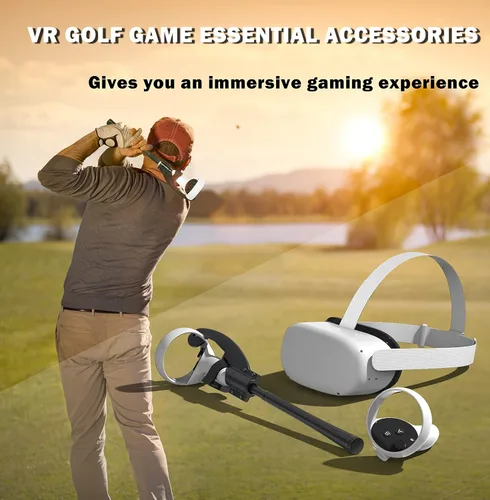 Vista 6 de Vr Golf Club for Oculus Quest 2,Oculus Quest 2 Golf Club Adapter,quest2 Golf Club Attachment,Golf Club Controller,Designed for VR Golf,Experience