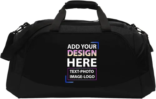Vista 2 de Artist Shot Bolsas de lona activas personalizadas para hombres y mujeres, añade tus propias imágenes y texto a tu bolsa de gimnasio, bolsa de viaje