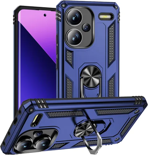 Vista 89 de Funda para Xiaomi POCO X3 NFC /X3 Pro con protector de pantalla, armadura de protección militar híbrida resistente a prueba de golpes, funda Negro