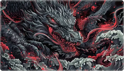 Vista 125 de Alfombra de juego con zonas para juego de cartas MTG, alfombras de juego de mesa, alfombras de juego de mesa de Magic, 61x35.5 cm, alfombra de juego