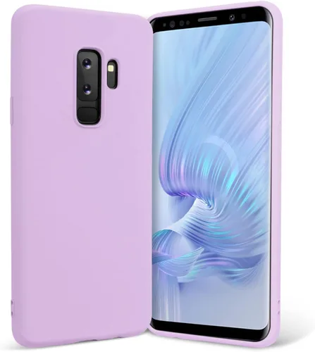 Vista 9 de Carcasa para Samsung Galaxy S9 Plus, silicona líquida TPU, color negro Soft Slim Fit Smooth Baby Touch Rubber Official Microfiber Lining Clean