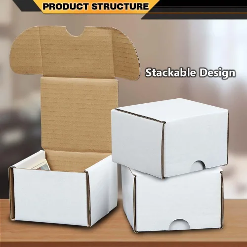 Vista 8 de CNNELL 50PCS Cajas de Almacenamiento 50 LOTES 200 Ct Tarjetas Deportivas Trading Max Pro Gaming Shipping