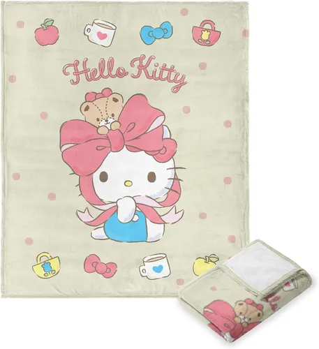 Vista 14 de Northwest Manta de Tiro Hello Kitty Silk Touch, 50" x 70", Love You Much Te amo mucho