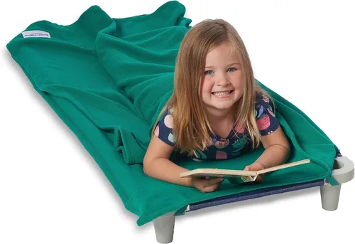 Vista 10 de ROLLEE POLLEE Northwest - Manta de dormir de forro polar verde para niños, manta súper suave que no forma bolitas, individual - Solución acogedora