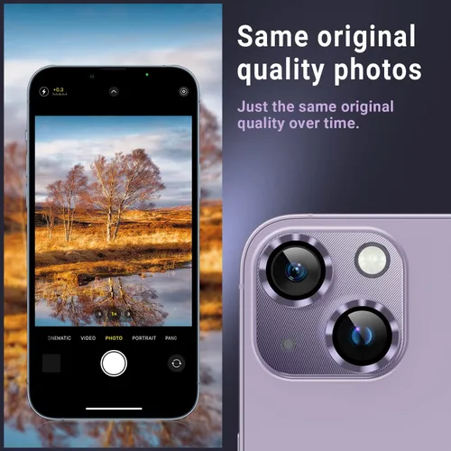 Vista 4 de Korecase - Paquete de 2 protectores de lente de vidrio templado 9H para iPhone 12 Pro Max, película antiarañazos, cobertura completa, compatible