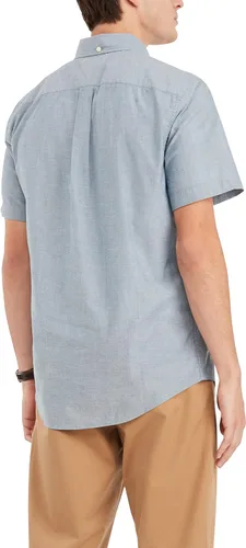 Vista 2 de Tommy Hilfiger Men's Short Sleeve Casual Button Down Shirt in Custom Fit