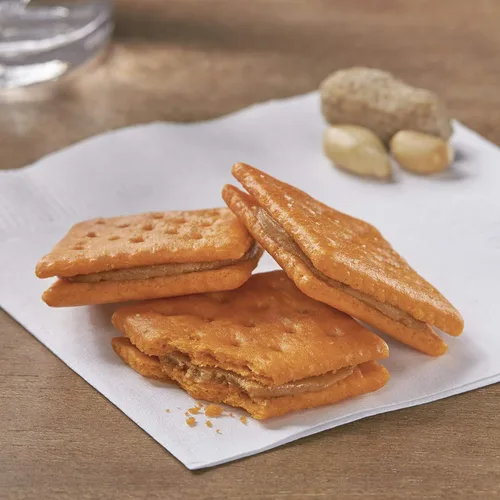 Vista 6 de Keebler Galletas sándwich de queso y mantequilla de maní, una sola porción, paquetes de 1.38 onzas, 8 unidades (paquete de 6)