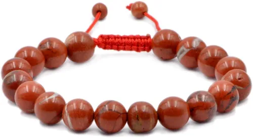 Vista 10 de AD Beads - Pulseras de gemas naturales de 0.39 pulgadas, cristales de sanación, macramé ajustable de 7 a 9 pulgadas
