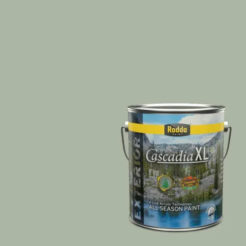 Vista 164 de Rodda Paint CASCADIA XL - Pintura satinada exterior e imprimación en uno, 1 galón, hoja de aloe