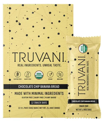 Vista 8 de Truvani - Barras de aperitivos a base de plantas Variedad Paquete de 12