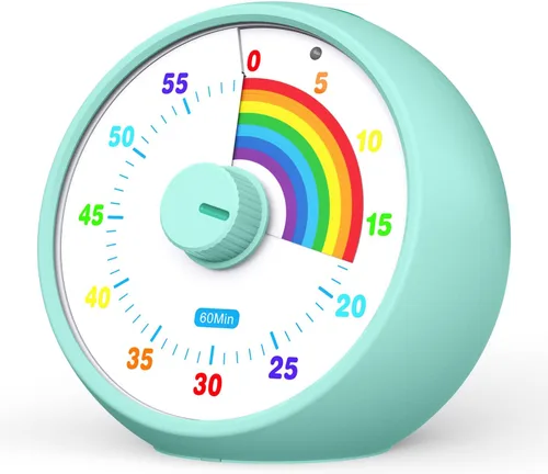 Vista 17 de Temporizador visual para niños, temporizador de cuenta regresiva de 60 minutos para aula, oficina, cocina, temporizador de escritorio, herramientas