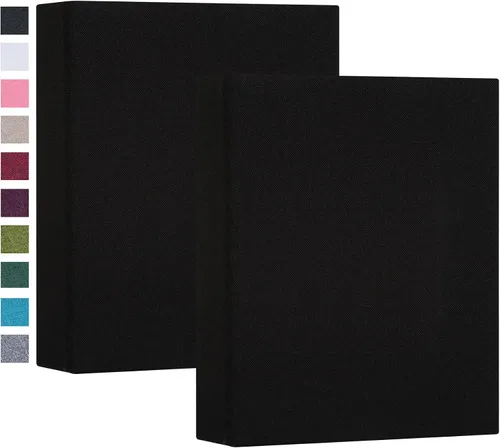 Vista 33 de Mublalbum Paquete de 2 álbumes de fotos pequeños de 4 x 6 pulgadas, cubierta de lino, mini libro de Brag con capacidad para 52 bolsillos verticales
