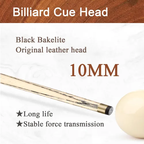Vista 4 de Tacos de billar profesionales Billiard cue 3/4 Split Snooker Black 8 Chinese Eight-cue Table cue 10MM with Box(Color:3)