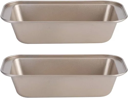 Vista 8 de Molde rectangular de 5.2 x 10 pulgadas, acero al carbono, antiadherente, pan, pastelería, utensilios para hornear para el hogar, cocina, panadería