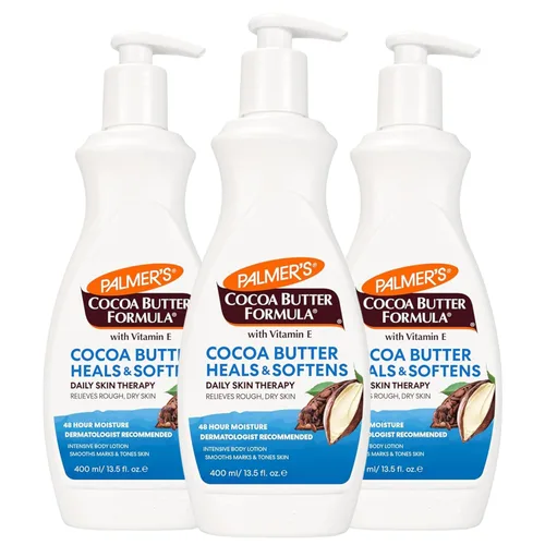 Vista 3 de Palmers - Loción de manteca de cacao. 8,5 onzas Smooth Marks, Tones, Softens Dry, Rough Skin, Intensely Moisturizing Body Lotion with Vitamin E