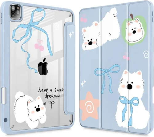 Vista 9 de May Chen Funda para iPad Pro de 11 pulgadas M2 de 4ª generación 2022, iPad Pro 11 de 3ª/2ª/1ª generación, Funda con cubierta trasera transparente a