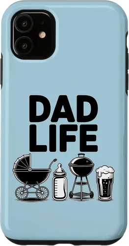 Vista 8 de Dad Life Beer Stroller Bottle Grill Adorable Father Case for iPhone 16