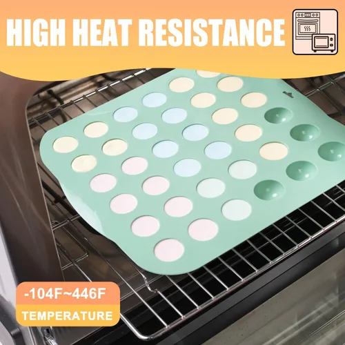 Vista 5 de QELEG Moldes de silicona para bolas de chocolate, paquete de 2 moldes antiadherentes para dulces, tamaño de mordida, media esfera, mousse, molde