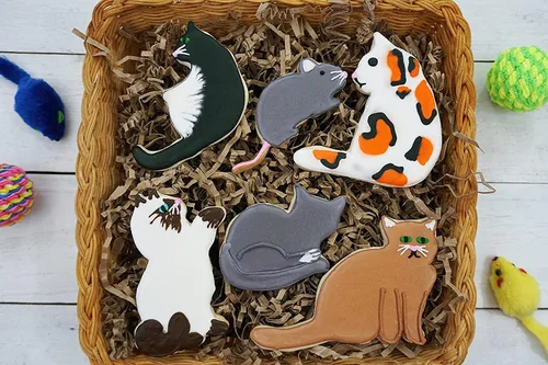 Vista 4 de R&M International When the Cat's Away - Cortadores de galletas, surtido, juego de 6 piezas