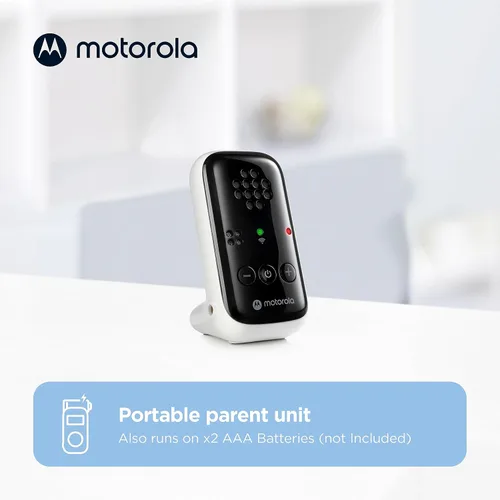 Vista 7 de Motorola Nursery Monitor de bebé, rango de 1000 pies solo audio PIP10, no necesita WiFi, detección de llanto, luz de alerta, unidad portátil